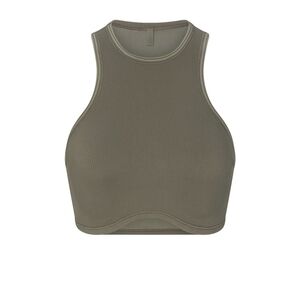 NikeSKIMS Seamless Racer Front Bra Color Dusty Oak Size Xl